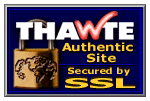secure server certification authenticity - this is a Thawte secured web site